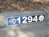 Sports Curb Wrap, Home Address Numbers, Self-Adhesive