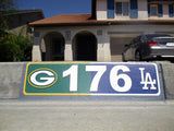 Sports Curb Wrap, Home Address Numbers, Self-Adhesive