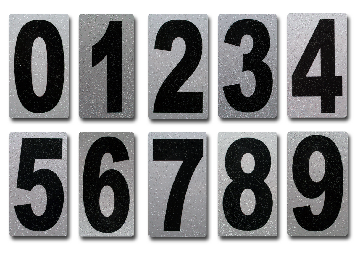 Individual Peel and Stick Numbers – Curb-N-Sign