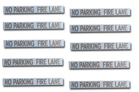 No Parking Fire Lane Stencil, Reusable, flexible