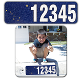 Curb-Wrap, State Flags, Self-Adhesive, House Address Numbers, Reflective