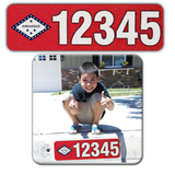 Curb-Wrap, State Flags, Self-Adhesive, House Address Numbers, Reflective