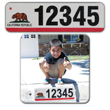 Curb-Wrap, State Flags, Self-Adhesive, House Address Numbers, Reflective