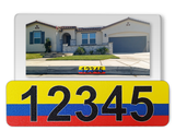 Curb-Wrap, Country Flags, Self-Adhesive, House Address Numbers, Reflective