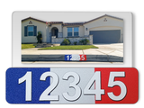 Curb-Wrap, Country Flags, Self-Adhesive, House Address Numbers, Reflective