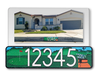 Curb-Wrap, Hobbies, Self-Adhesive, House Address Numbers, Reflective