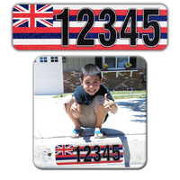 Curb-Wrap, State Flags, Self-Adhesive, House Address Numbers, Reflective