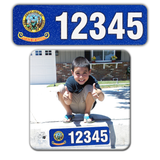 Curb-Wrap, State Flags, Self-Adhesive, House Address Numbers, Reflective