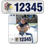 Curb-Wrap, State Flags, Self-Adhesive, House Address Numbers, Reflective