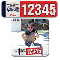 Curb-Wrap, State Flags, Self-Adhesive, House Address Numbers, Reflective