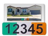 Curb-Wrap, Country Flags, Self-Adhesive, House Address Numbers, Reflective