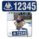 Curb-Wrap, State Flags, Self-Adhesive, House Address Numbers, Reflective