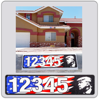 TRUMP Curb Wrap Reflective house numbers