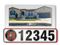 Curb-Wrap, House Address Numbers, Military Branches