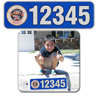 Curb-Wrap, State Flags, Self-Adhesive, House Address Numbers, Reflective