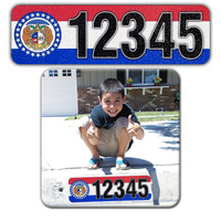 Curb-Wrap, State Flags, Self-Adhesive, House Address Numbers, Reflective