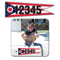 Curb-Wrap, State Flags, Self-Adhesive, House Address Numbers, Reflective