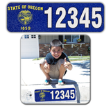 Curb-Wrap, State Flags, Self-Adhesive, House Address Numbers, Reflective