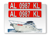 BOWBRITE (custom boat registration numbers and letters).