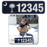 Curb-Wrap, State Flags, Self-Adhesive, House Address Numbers, Reflective