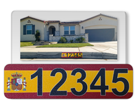 Curb-Wrap, Country Flags, Self-Adhesive, House Address Numbers, Reflective