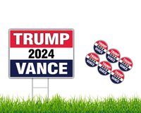 Political Campaign Yard Sign & Stickers Bundle