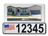 Curb-Wrap, Country Flags, Self-Adhesive, House Address Numbers, Reflective