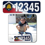 Curb-Wrap, State Flags, Self-Adhesive, House Address Numbers, Reflective