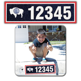 Curb-Wrap, State Flags, Self-Adhesive, House Address Numbers, Reflective