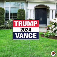 Political Campaign Yard Sign & Stickers Bundle