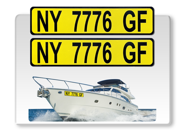 Custom Boating Numbers BOWBRITE - Personalized Easy Stick Reflective Boat Numbers – Curb-N-Sign