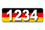 Flag Curb-Wraps, Self-Adhesive, House Address Numbers
