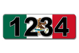 Flag Curb-Wraps, Self-Adhesive, House Address Numbers