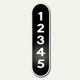 Reflective House Number Sign, 18''x5", Custom, Aluminum Composite, Weather Resistant