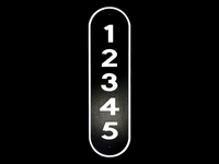 Reflective House Number Sign, 18''x5", Custom, Aluminum Composite, Weather Resistant