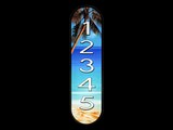 Reflective House Number Sign, 18''x5", Custom, Aluminum Composite, Weather Resistant