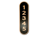 Reflective House Number Sign, 18''x5", Custom, Aluminum Composite, Weather Resistant