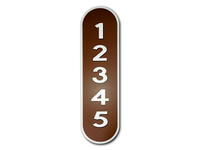 Reflective House Number Sign, 18''x5", Custom, Aluminum Composite, Weather Resistant