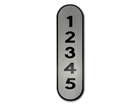 Reflective House Number Sign, 18''x5", Custom, Aluminum Composite, Weather Resistant