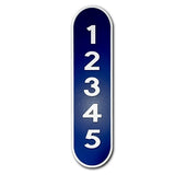 Reflective House Number Sign, 18''x5", Custom, Aluminum Composite, Weather Resistant