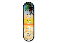 Reflective House Number Sign, 18''x5", Custom, Aluminum Composite, Weather Resistant