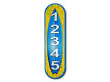 Reflective House Number Sign, 18''x5", Custom, Aluminum Composite, Weather Resistant