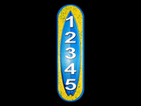 Reflective House Number Sign, 18''x5", Custom, Aluminum Composite, Weather Resistant