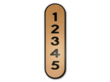 Reflective House Number Sign, 18''x5", Custom, Aluminum Composite, Weather Resistant