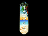 Reflective House Number Sign, 18''x5", Custom, Aluminum Composite, Weather Resistant