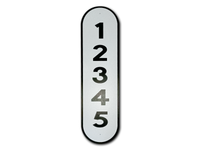 Reflective House Number Sign, 18''x5", Custom, Aluminum Composite, Weather Resistant